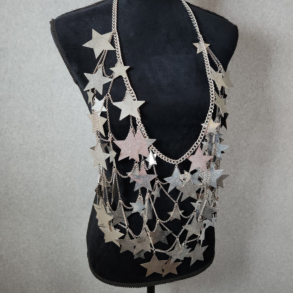 Free People Chart The Stars Chain Skirt Belt Body Jewelry Silver